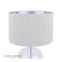 Laura Ashley Ockley Touch Table Lamp Polished Chrome & Glass With Shade