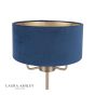 Laura Ashley Sorrento 3 Light Table Lamp Antique Brass & Blue Shade