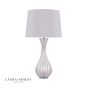 Laura Ashley Nevern Table Lamp Champagne Glass & Polished Chrome With Shade