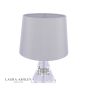 Laura Ashley Humby Touch Table Lamp Crystal & Polished Nickel With Shade