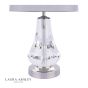 Laura Ashley Humby Touch Table Lamp Crystal & Polished Nickel With Shade
