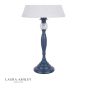 Laura Ashley Ellis Table Lamp Matt Blue & Crystal With Shade