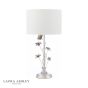 Laura Ashley Lyndale Table Lamp Distressed Silver Leaf With Shade