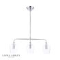 Laura Ashley Ockley 3 Light Bar Pendant Polished Chrome and Glass