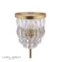 Laura Ashley Rhosill Table Lamp Crystal and Matt Antique Brass