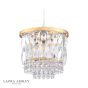 Laura Ashley Rhosill Easy Fit Pendant Crystal and Matt Antique Brass