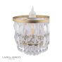 Laura Ashley Rhosill Easy Fit Pendant Crystal and Matt Antique Brass