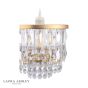 Laura Ashley Rhosill Easy Fit Pendant Crystal and Matt Antique Brass