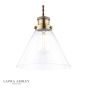 Laura Ashley Isaac Easy Fit Pendant Antique Brass and Glass