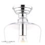 Laura Ashley Ockley Semi-Flush Polished Chrome and Glass