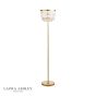 Laura Ashley Rhosill 3 Light Floor Lamp Crystal and Matt Antique Brass