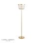 Laura Ashley Rhosill 3 Light Floor Lamp Crystal and Matt Antique Brass