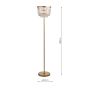 Laura Ashley Rhosill 3 Light Floor Lamp Crystal and Matt Antique Brass