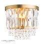 Laura Ashley Rhosill Wall Light Crystal and Matt Antique Brass