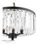 Laura Ashley Elkwood 3 Light Pendant Crystal and Black