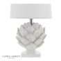 Laura Ashley Artichoke Twin Pack Table Lamp White With Shade