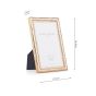 Orwell Photo Frame Polished Gold 4" x 6"