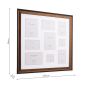 Cara Photo Frame Mottled Bronze With 9 Apertures