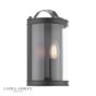 Laura Ashley Harrington Wall Light Matt Black and Glass