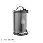 Laura Ashley Harrington Wall Light Matt Black and Glass