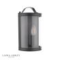 Laura Ashley Harrington Wall Light Matt Black and Glass