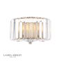 Laura Ashley Fernhurst Wall Light Crystal and Antique Brass