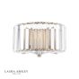 Laura Ashley Fernhurst Wall Light Crystal and Antique Brass