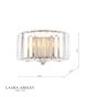 Laura Ashley Fernhurst Wall Light Crystal and Antique Brass