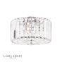 Laura Ashley Fernhurst Small 3 Light Flush Crystal and Polished Chrome