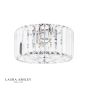 Laura Ashley Fernhurst Small 3 Light Flush Crystal and Polished Chrome