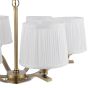 Laura Ashley Hemsley 6 Light Chandelier Matt Antique Brass With Shade
