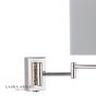 Laura Ashley Marlowe Wall Light Polished Nickel With Shade