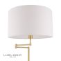 Laura Ashley Marlowe Floor Lamp Antique Brass With Shade