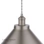 Laura Ashley Rufus Pendant Industrial Nickel