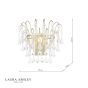 Laura Ashley Willow Wall Light Satin Champagne and Crystal