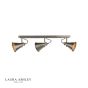 Laura Ashley Rufus 3 Light Bar Spotlight Industrial Nickel