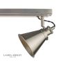 Laura Ashley Rufus 3 Light Bar Spotlight Industrial Nickel