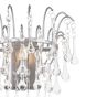 Laura Ashley Willow Wall Light Satin Pewter and Crystal
