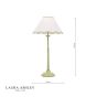 Laura Ashley Cordwell Table Lamp Matt Green With Shade