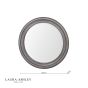 Laura Ashley Tate Mirror Distressed Wood 60cm