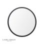 Laura Ashley Harrington Mirror Matt Black 60cm
