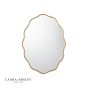 Laura Ashley Medora Oval Mirror Matt Gold 71 X 55cm