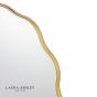 Laura Ashley Medora Oval Mirror Matt Gold 71 X 55cm