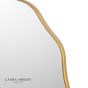 Laura Ashley Medora Round Mirror Matt Gold 60cm