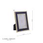 Harrison Photo Frame Brushed Brass and Blue 4" x 6"