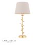 Laura Ashley Halton Table Lamp Distressed Gold Leaf With Shade