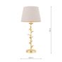 Laura Ashley Halton Table Lamp Distressed Gold Leaf With Shade