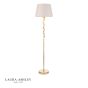 Laura Ashley Halton Floor Lamp Distressed Gold Leaf With Shade