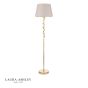 Laura Ashley Halton Floor Lamp Distressed Gold Leaf With Shade