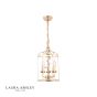 Laura Ashley Halton 3 Light Pendant Distressed Gold Leaf